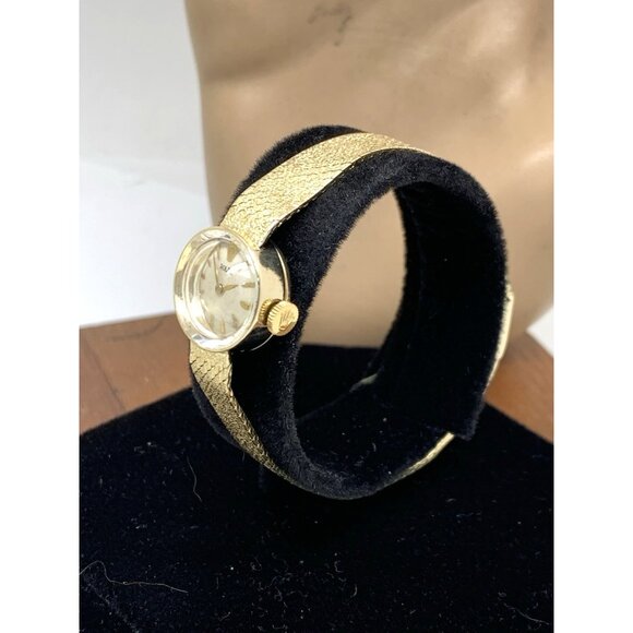 Rolex Women's Watch Vintage Cocktail 14k Yellow Gold 282 Manual Wind Petite 15mm - Picture 2 of 14